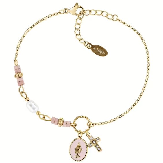 Bracciale Amen Donna Acciaio donna in Acciaio Agata ACBR818400G - ACBR818400G